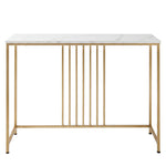 Marble Effect Console Table Narrow Hallway | HomeAndLiving