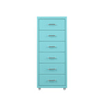 6 Drawer Office Cabinet Drawers Turquoise