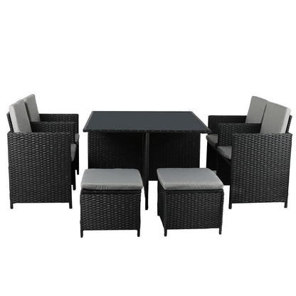 9PCS Outdoor Table Chair Set