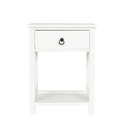2x Bedside Tables Drawers Side