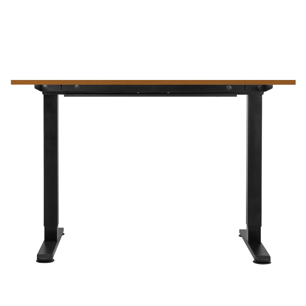 Contemporary Motorised Standing Desk Adjustable 120cm Natural 800x