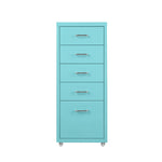 5 Drawer Office Cabinet Drawers Turquoise