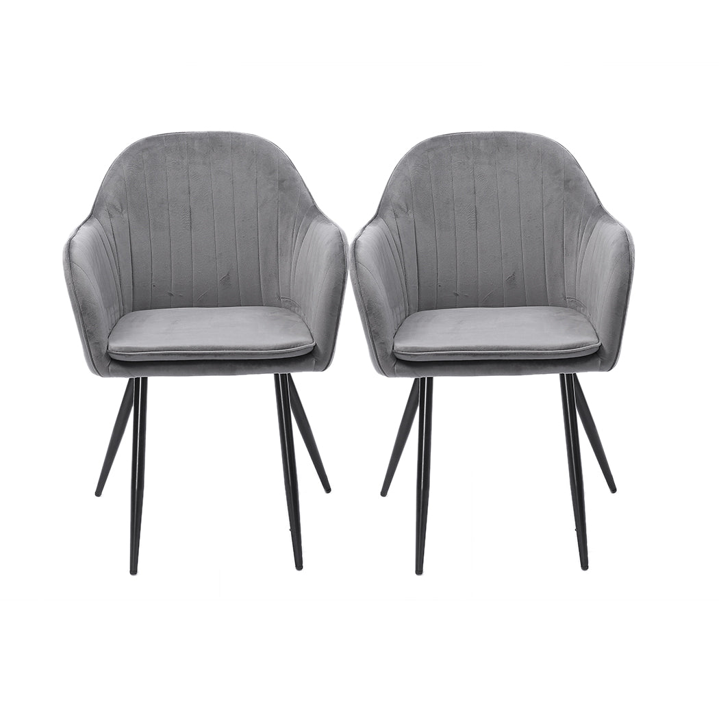 Elegant 4x Armchair Lounge Chair Accent  Scandi Inspired Design