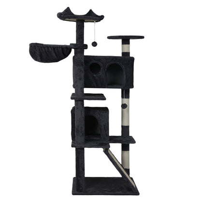 Cat Tree Scratching Post Grey 50x50x145cm