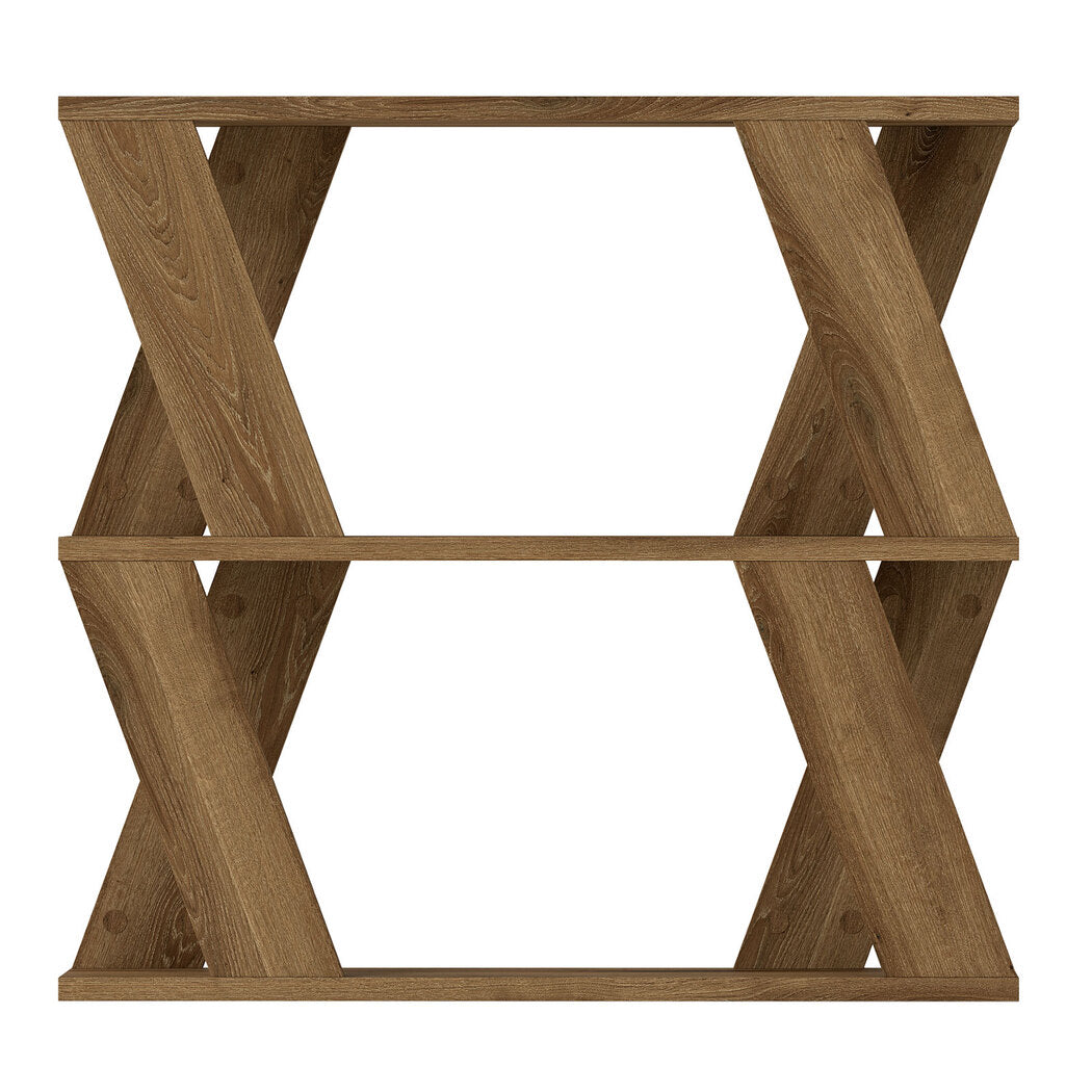 Slim Coffee Table Storage Oak 60x22x56.5cm