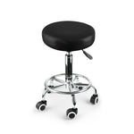 2x Swivel Salon Barstool Hairdressing Black