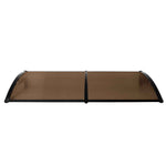 Window Door Awning Outdoor 1M X 2.4M Brown 1x2.4M