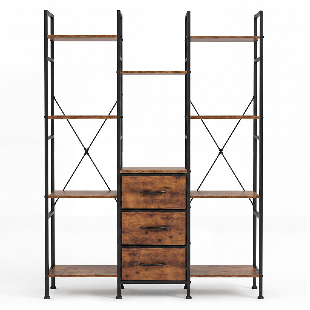 Bookshelf Storage Black 100x23x141.5cm
