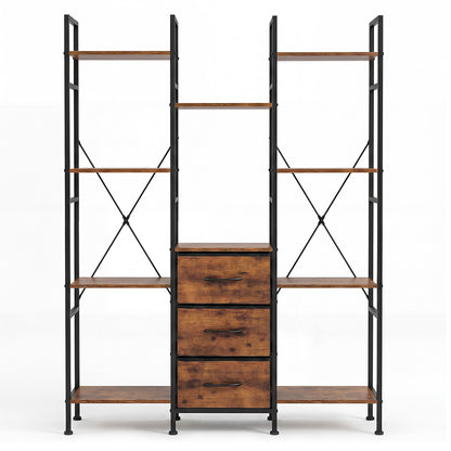 Bookshelf Storage Black 100x23x141.5cm