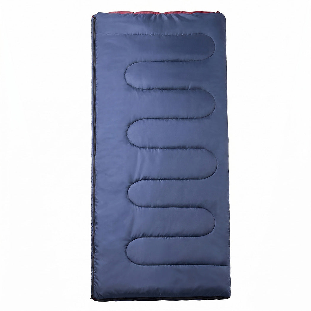 3-Season Sleeping Bag Camping Hiking Blue | HomeAndLiving - 3