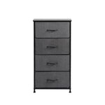 Storage Cabinet Tower Chest Dark Grey-Stylish