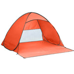 Pop Up Beach Tent Caming Portable - Orange