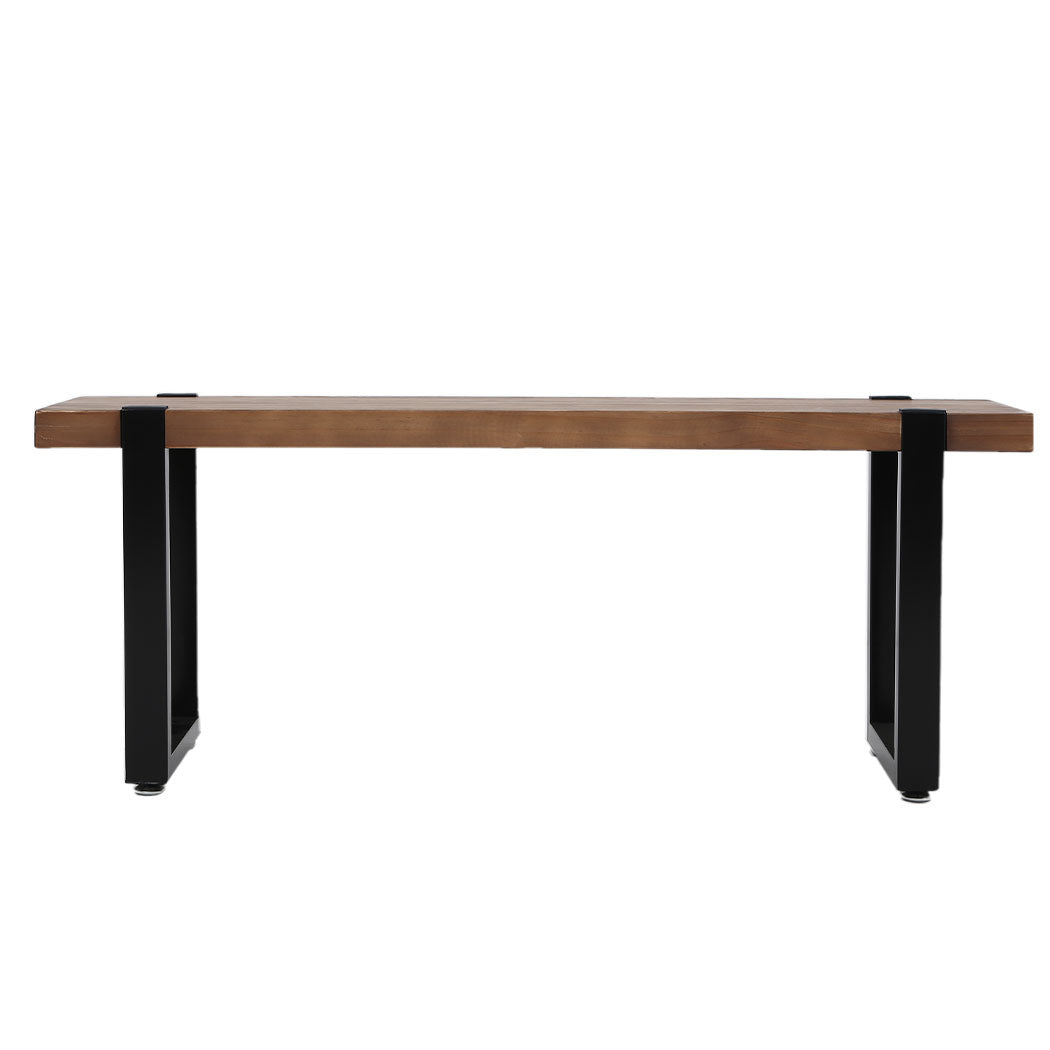 Minimalist 2x Dining Bench Chairs Wooden 115cm  Easy Assembly