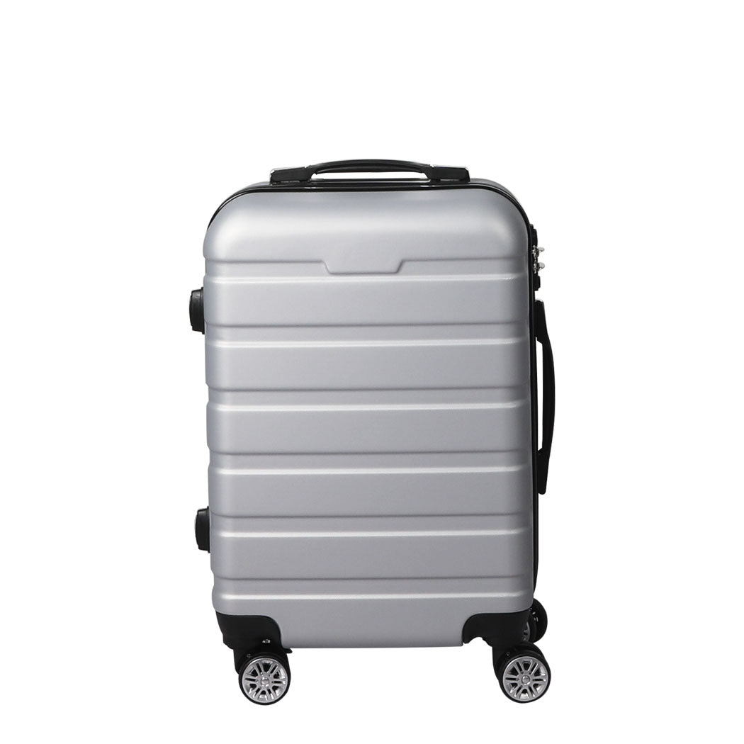 20" Carry On Luggage Case Silver 20 inch