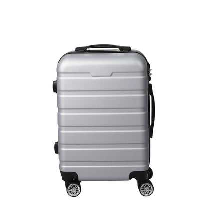 20" Carry On Luggage Case Silver 20 inch
