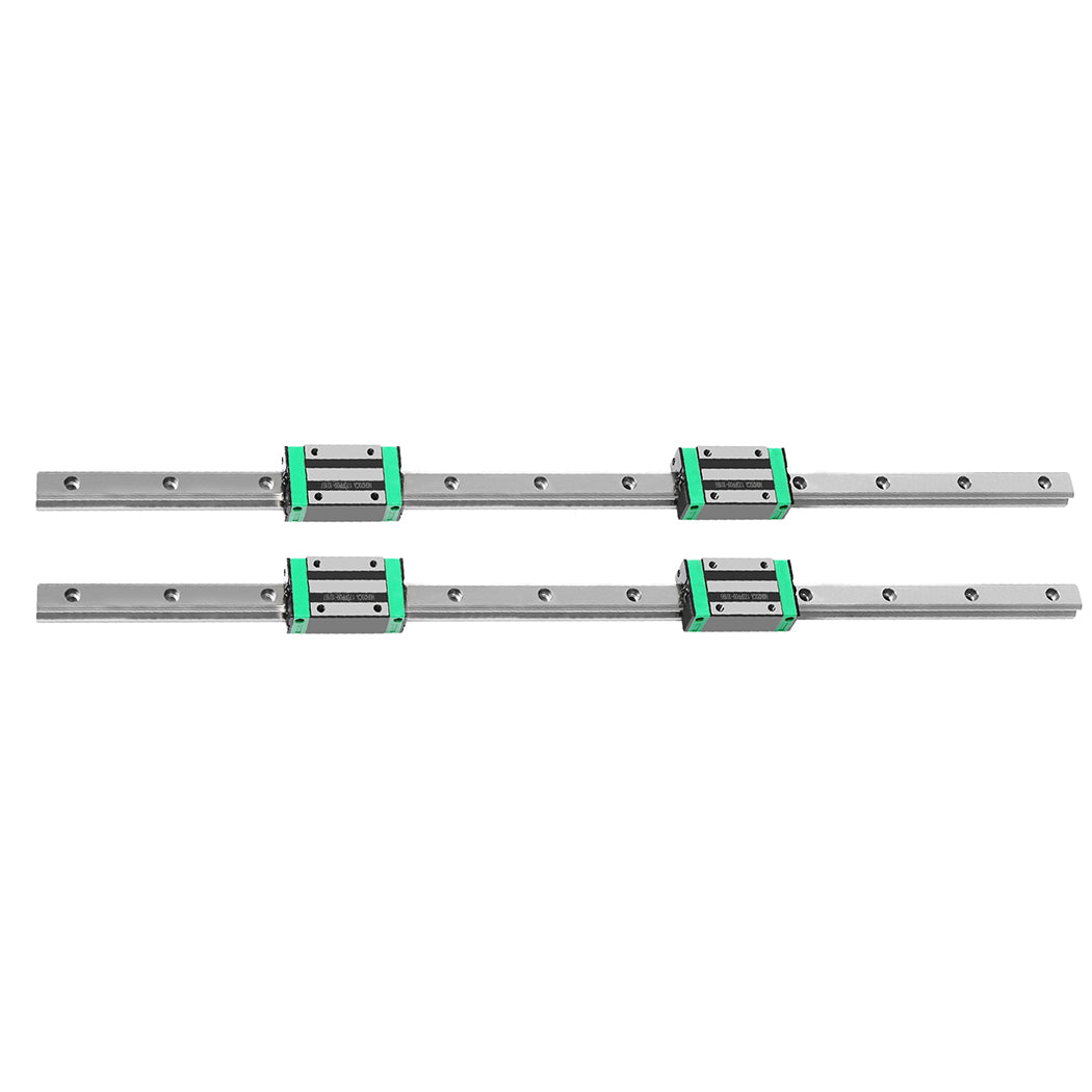 Linear Guide Rail 2PCS HGH20CA Slider Block Bearing Steel CNC