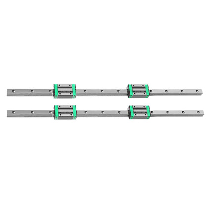 Linear Guide Rail 2PCS HGH20CA Slider Block Bearing Steel CNC