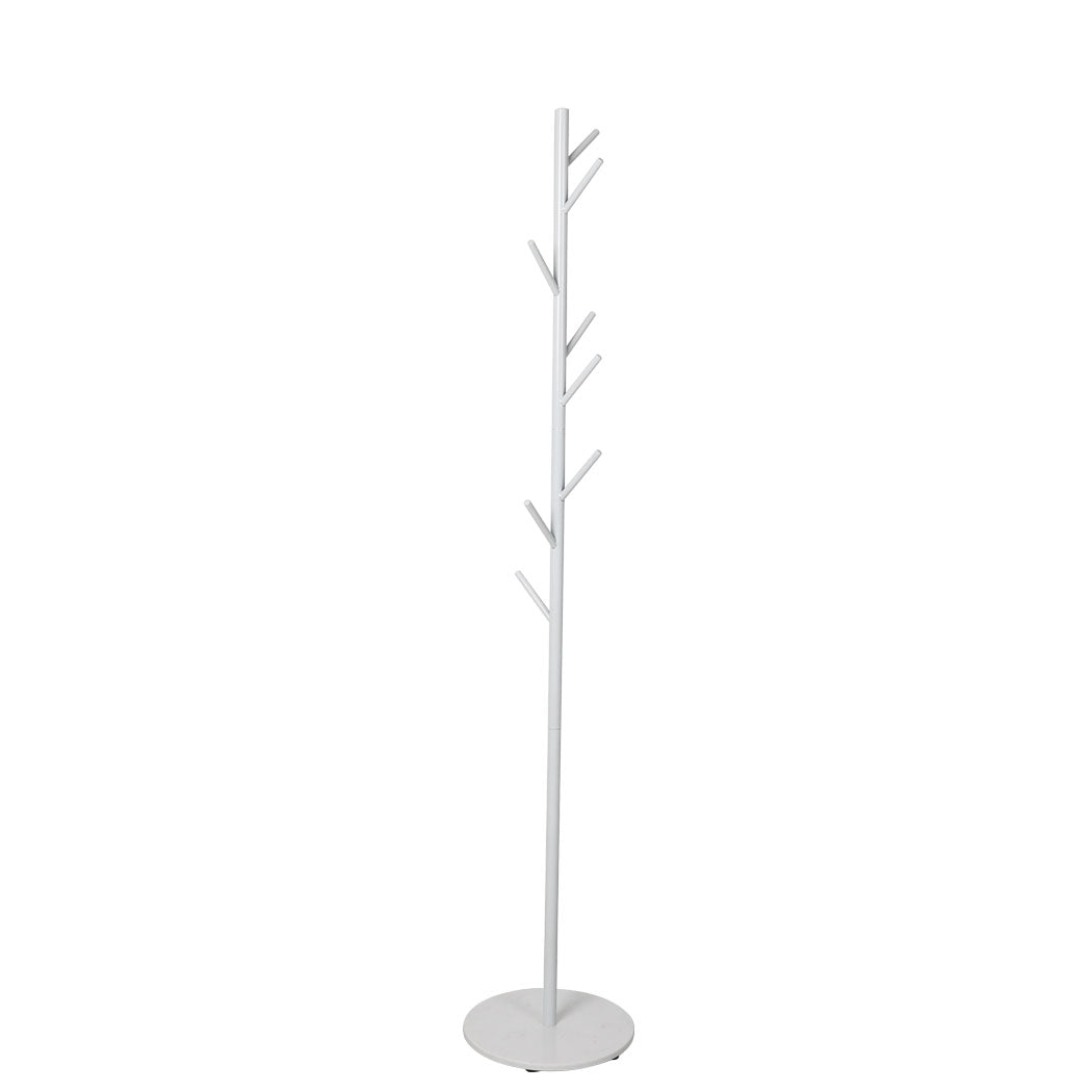Coat Rack Hat Clothes Stand Hanger White