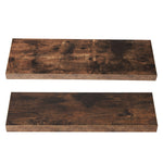 Floating Wall Shelves 2 Pack Brown 60cm | HomeAndLiving