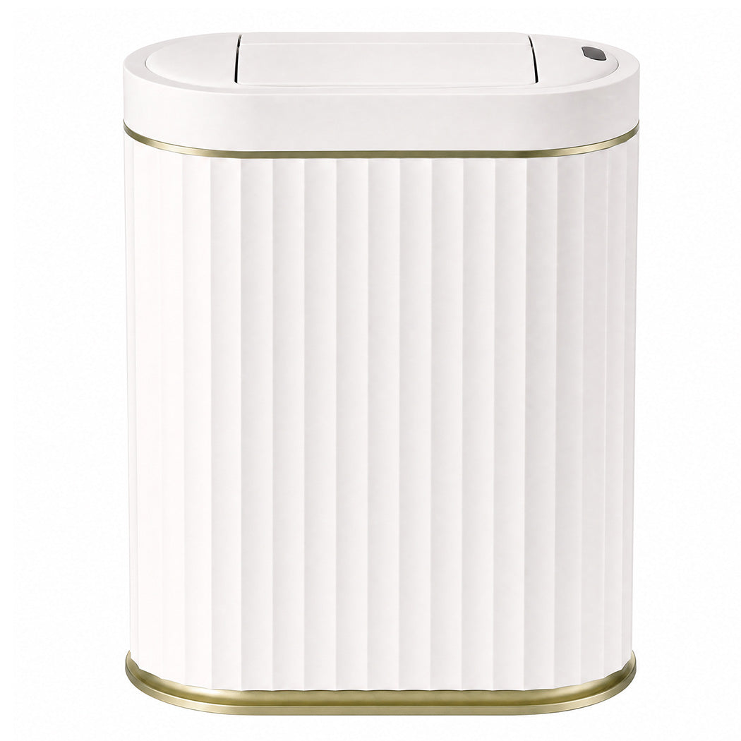 Automatic Touchless Rubbish Bin White 26x14x29cm
