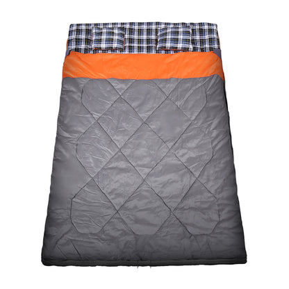 Double Sleeping Bag Outdoor Grey 25x40cm