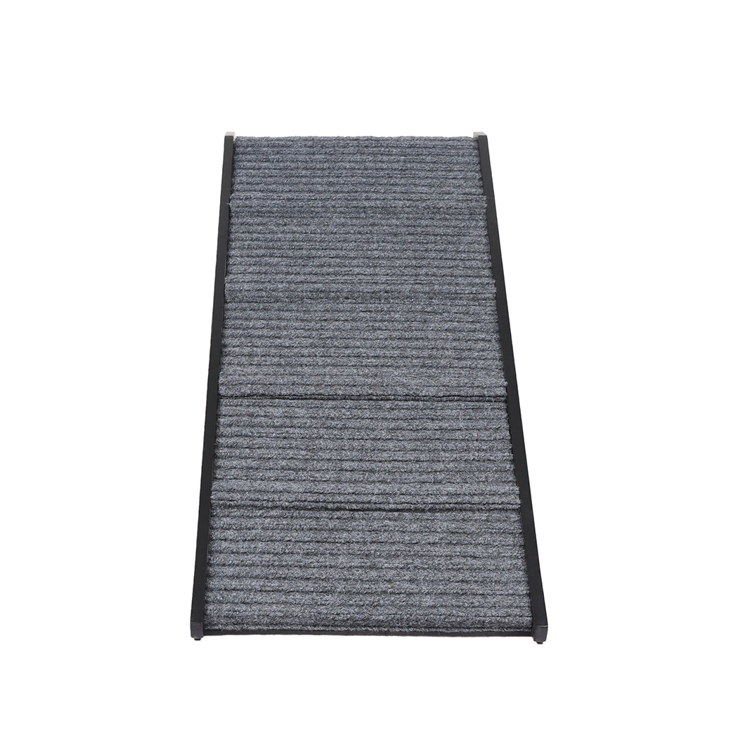 Adjustable Dog Ramp Height Stair Black