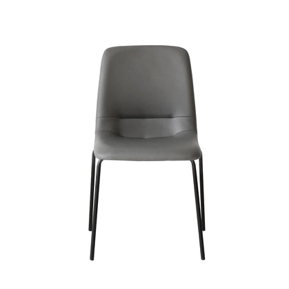 Grey Stackable Dining Chairs 46x49x83cm