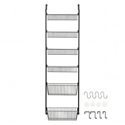 Over Door Pantry Organiser 6 Tier Metal Rack | HomeAndLiving - 3