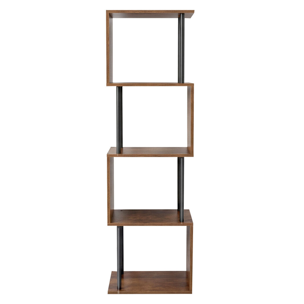 5 Tier Bookshelf Storage Rack 38x24x126cm