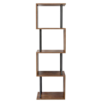 5 Tier Bookshelf Storage Rack 38x24x126cm
