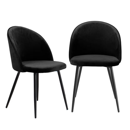 Premium 6x Dining Chairs Kitchen Cafe Black  High Back Support