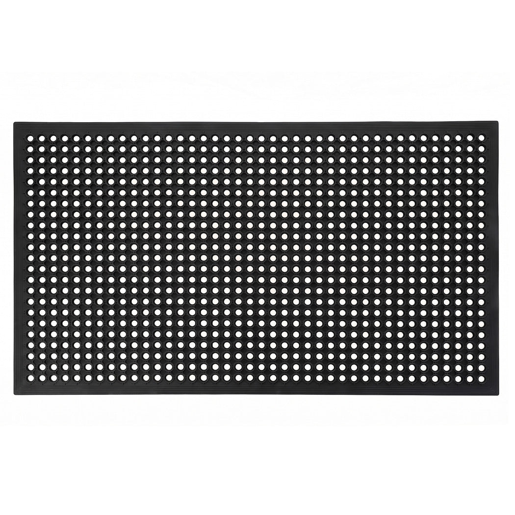 Anti Fatigue Mat Non Slip Black 150x90cm