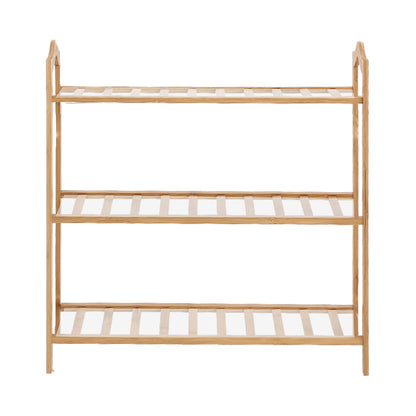 3 Tiers Bamboo Shoe Rack Storage 65cm