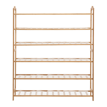 Bamboo Shoe Rack Storage Wooden 80cm