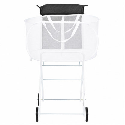 Laundry Trolley With Wheels Foldable 56x43x91cm