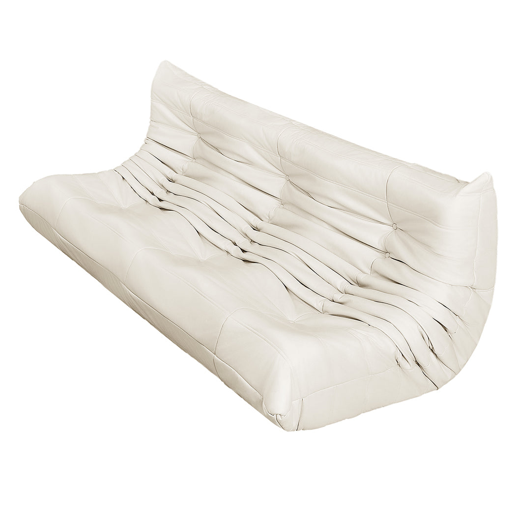 Compact 3 Seaters Floor Sofa Caterpillar Lounge  Comfortable Design