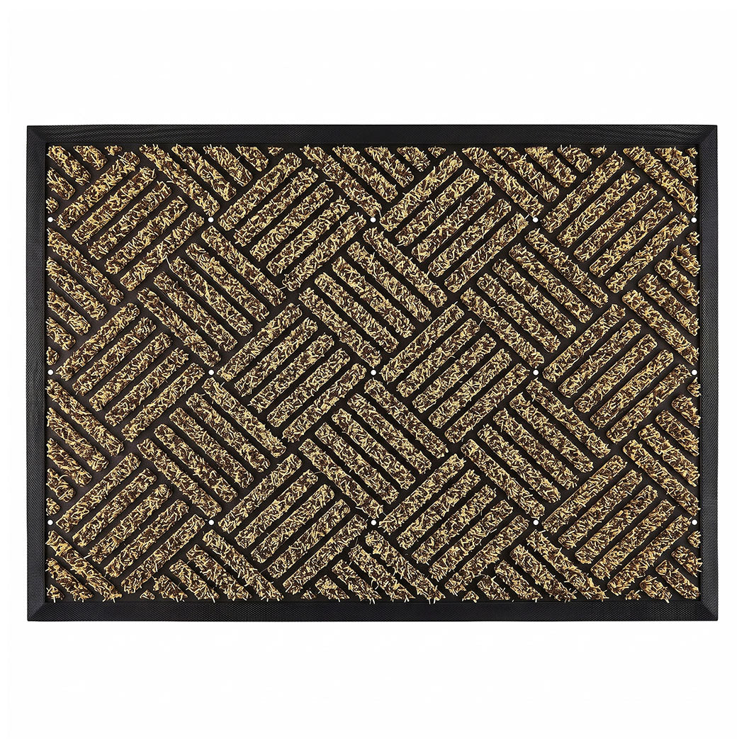 Front Door Mat Thick Brown 60x90cm
