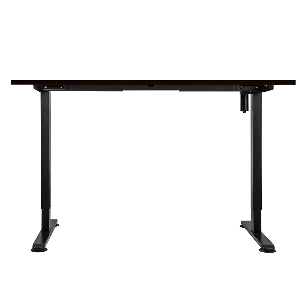Premium Motorised Standing Desk Adjustable 140cm Walnut 1000x 1MM