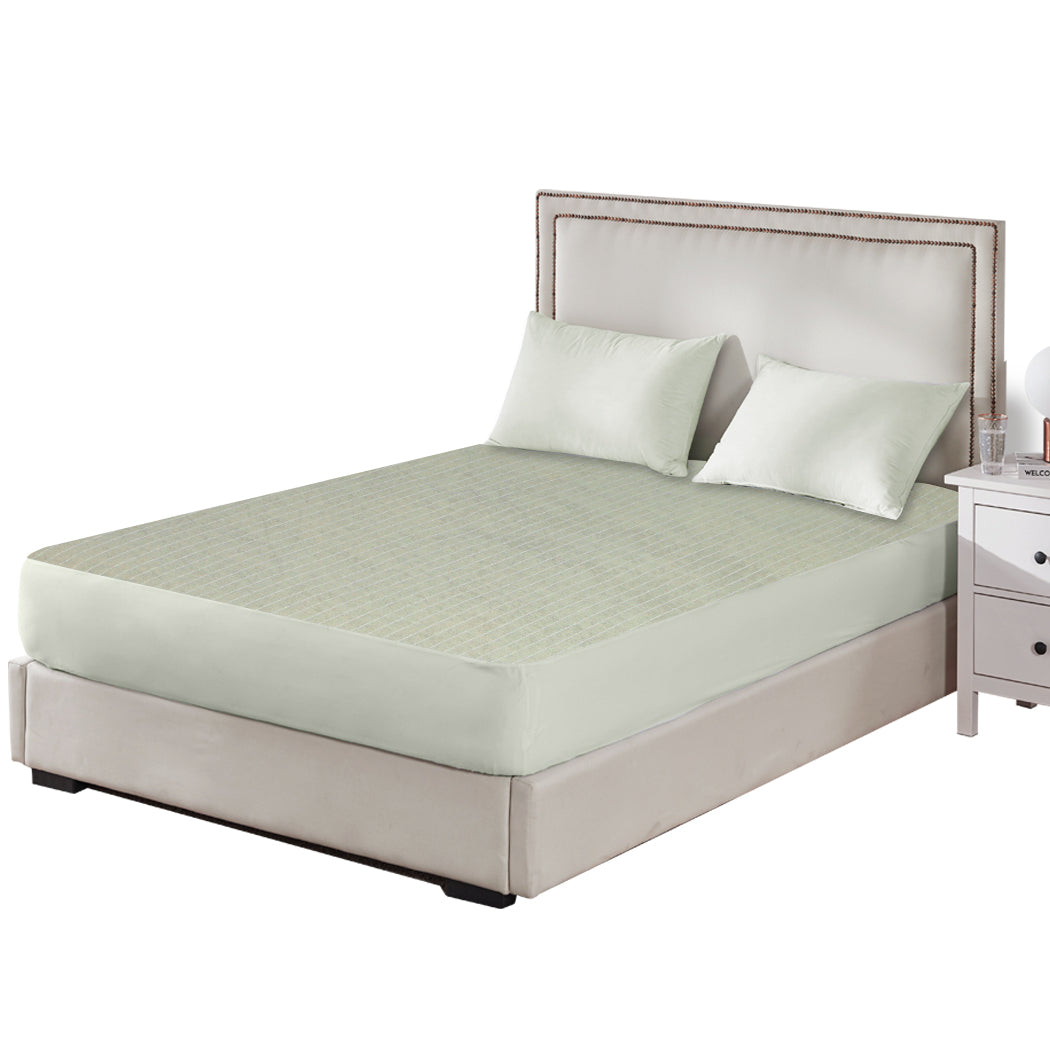 Double Mattress Protector Pillowcases Double Grey