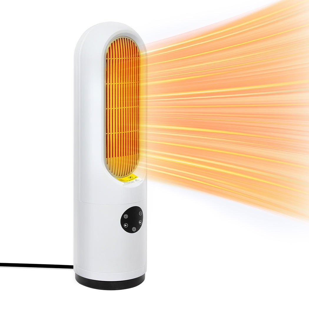 Elegant Portable Electric Heater Fan 1200W Home Office  Sleek Modern