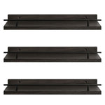 Floating Wall Shelves Set 3 Paulownia Wood | HomeAndLiving