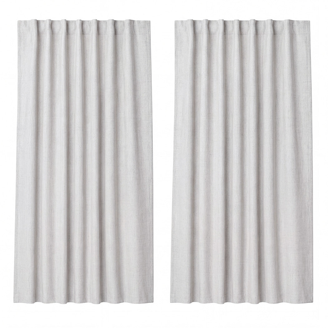 Marlow 2 Panels Blackout Curtains Linen Look Curtain Draperies Window Bedroom