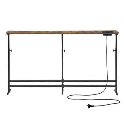 Narrow Console Table Behind Sofa Power Ports | HomeAndLiving