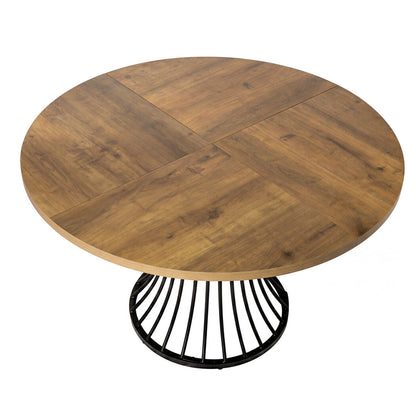Round Dining Table Brown 120x120x75cm