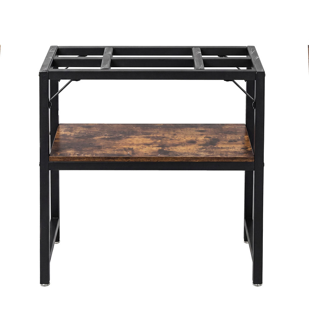 Fish Tank Stand Metal Black 61x30x62cm