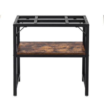 Fish Tank Stand Metal Black 61x30x62cm