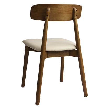 Walnut chair 41x49x80cm, rear view