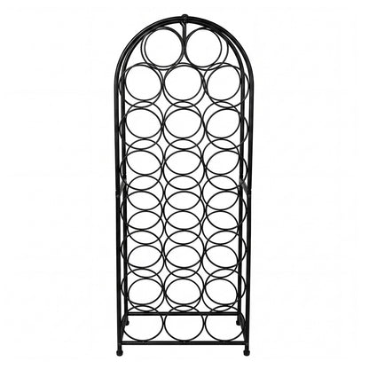 Wine Rack Metal Storage 31x18x82cm