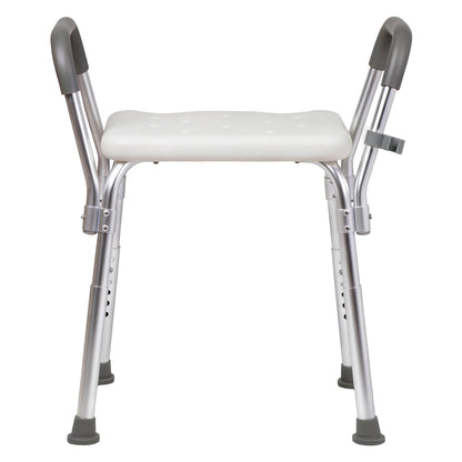 Adjustable Shower Chair Bath Seat Arms | HomeAndLiving - 2