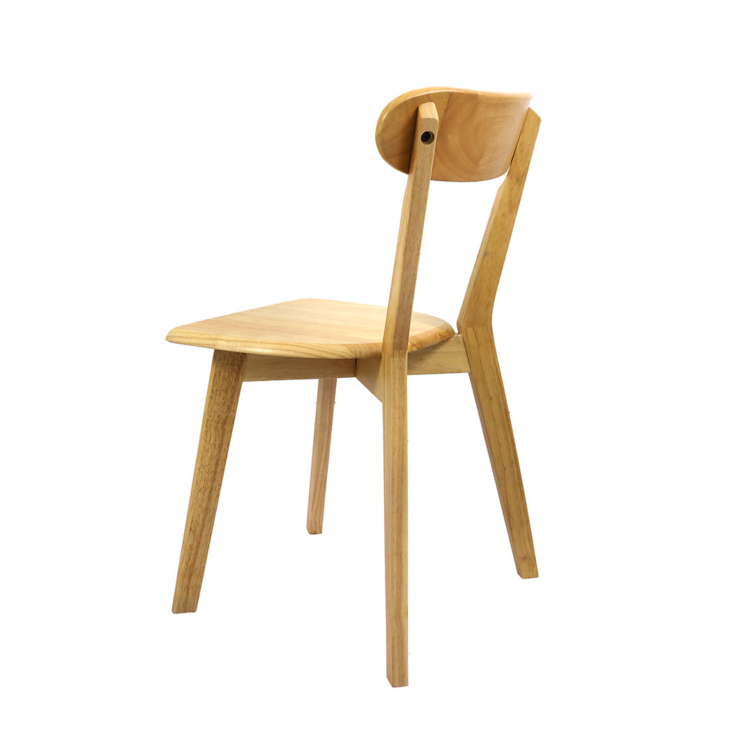 Functional 6x Dining Chairs Wooden Kitchen Chair  Scandi Inspired